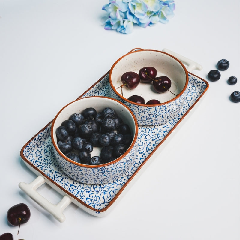 Floral Serving Tray