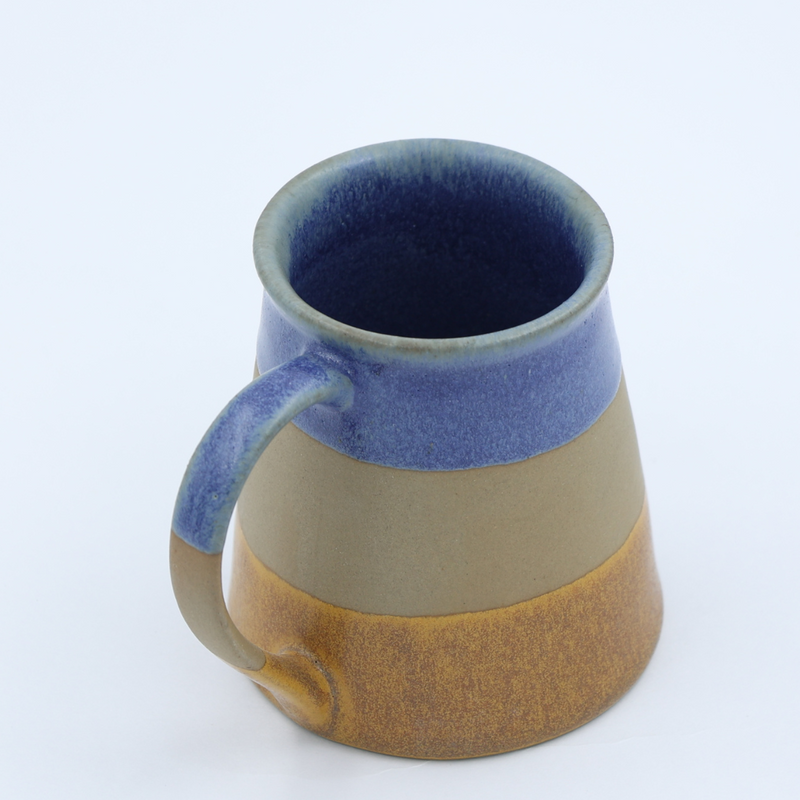 BLUE BROWN COFFEE MUG