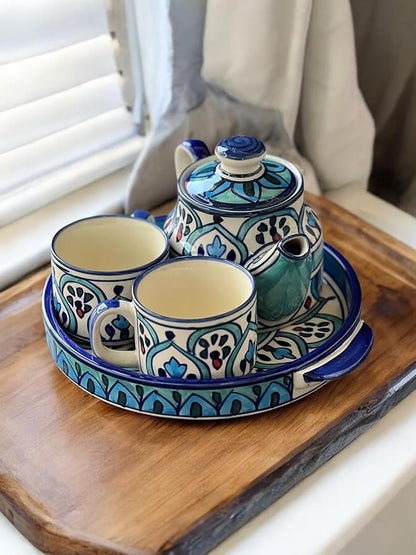 HAND PAINTED  TEA CUP SET